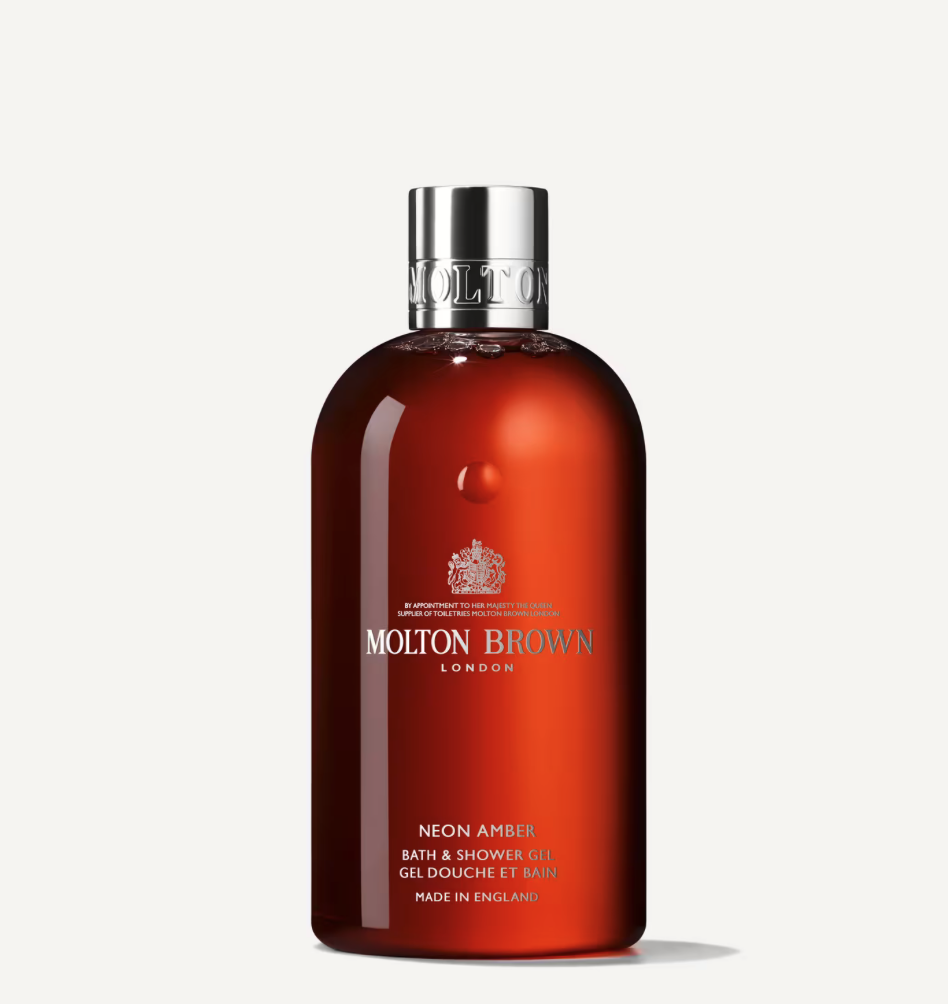 [NHB266CR3] Molton Brown Neon Amber Bath & Shower Gel - 300ml