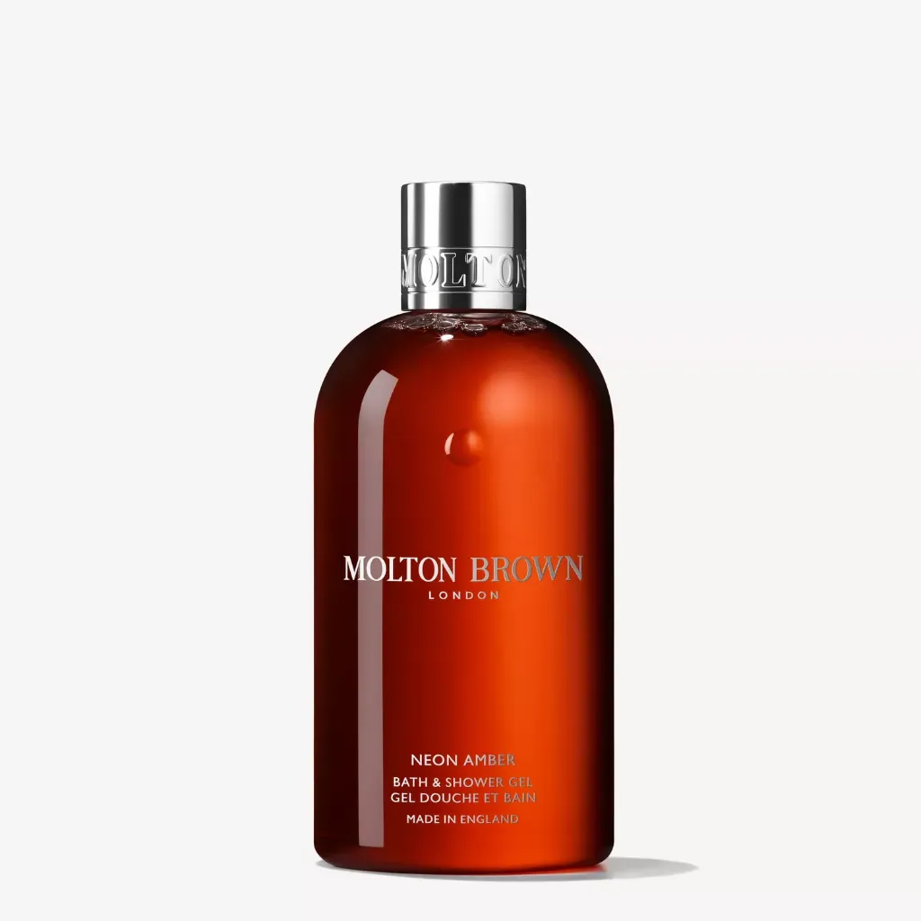 [NHB266CR3] Molton Brown Neon Amber Bath & Shower Gel 300ml