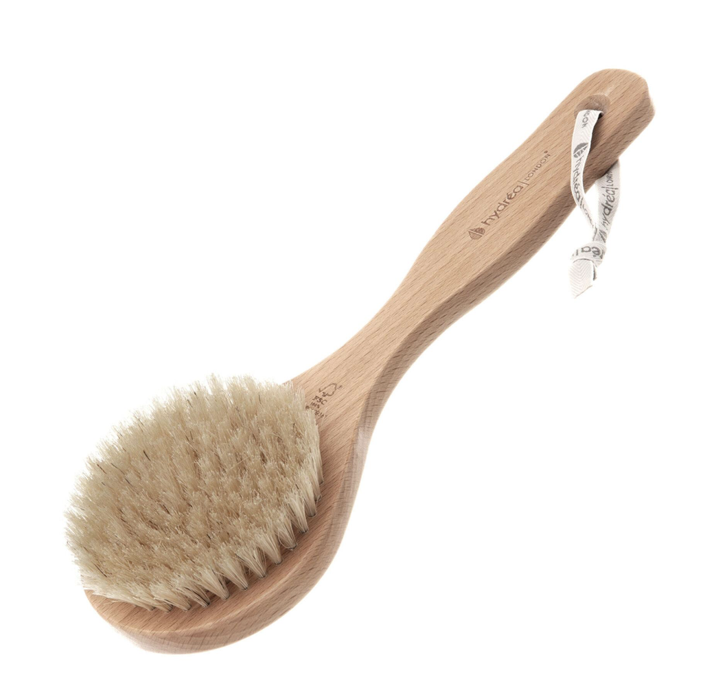 Hydréa Classic Dry & Wet Body Brush with Short Handle & Natural Bristle