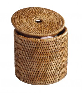 Pagan 0585H Discrete Bathroom Bin With Lid 14x13cm