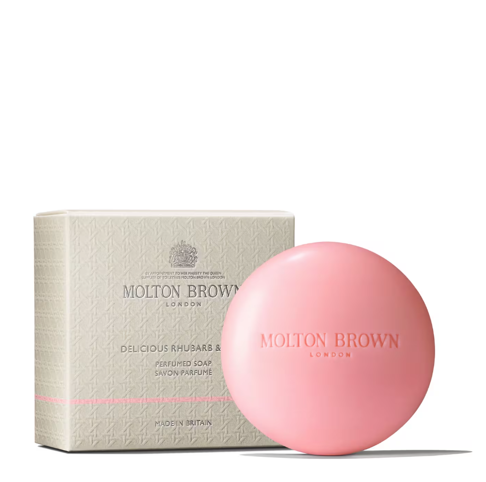 Molton Brown Delicious Rhubarb & Rose Perfumed Soap 150g (Last Pieces)