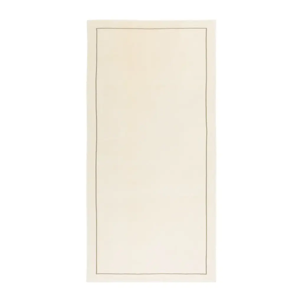 Yves Delorme Croiseres Towel Pierre/Ecru