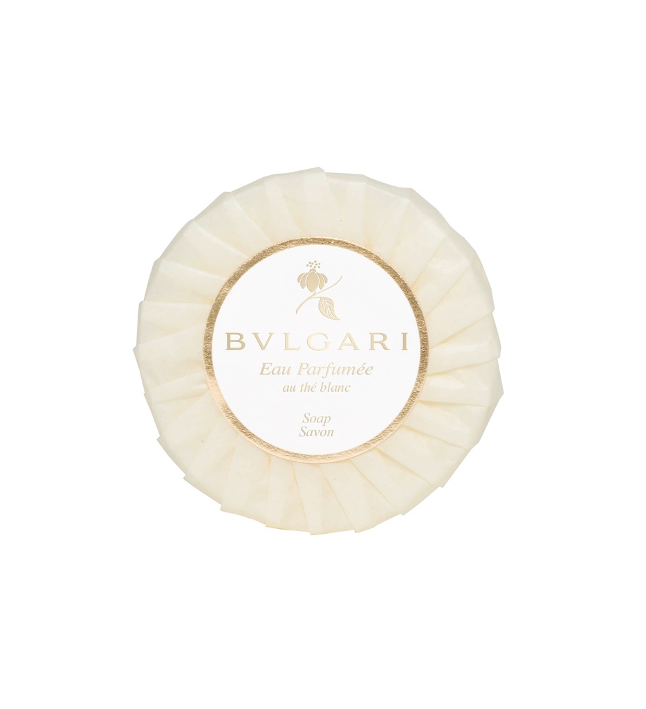 [47328] Bulgari White Tea Round Pleated Soap (50g)