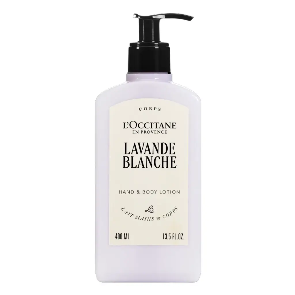 [98BBLC400LB25] L'Occitane White Lavender Hand & Body Lotion (400ml)