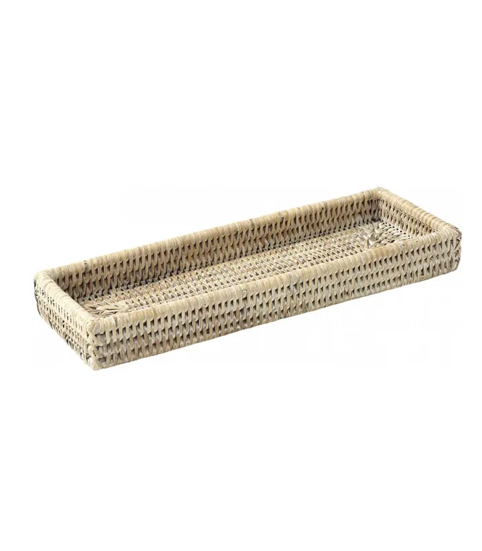 Rattan Shallow Toiletries Tray