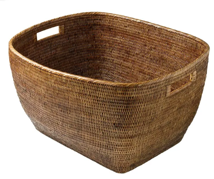 [FR015H] Rattan Storage Basket (Honey)
