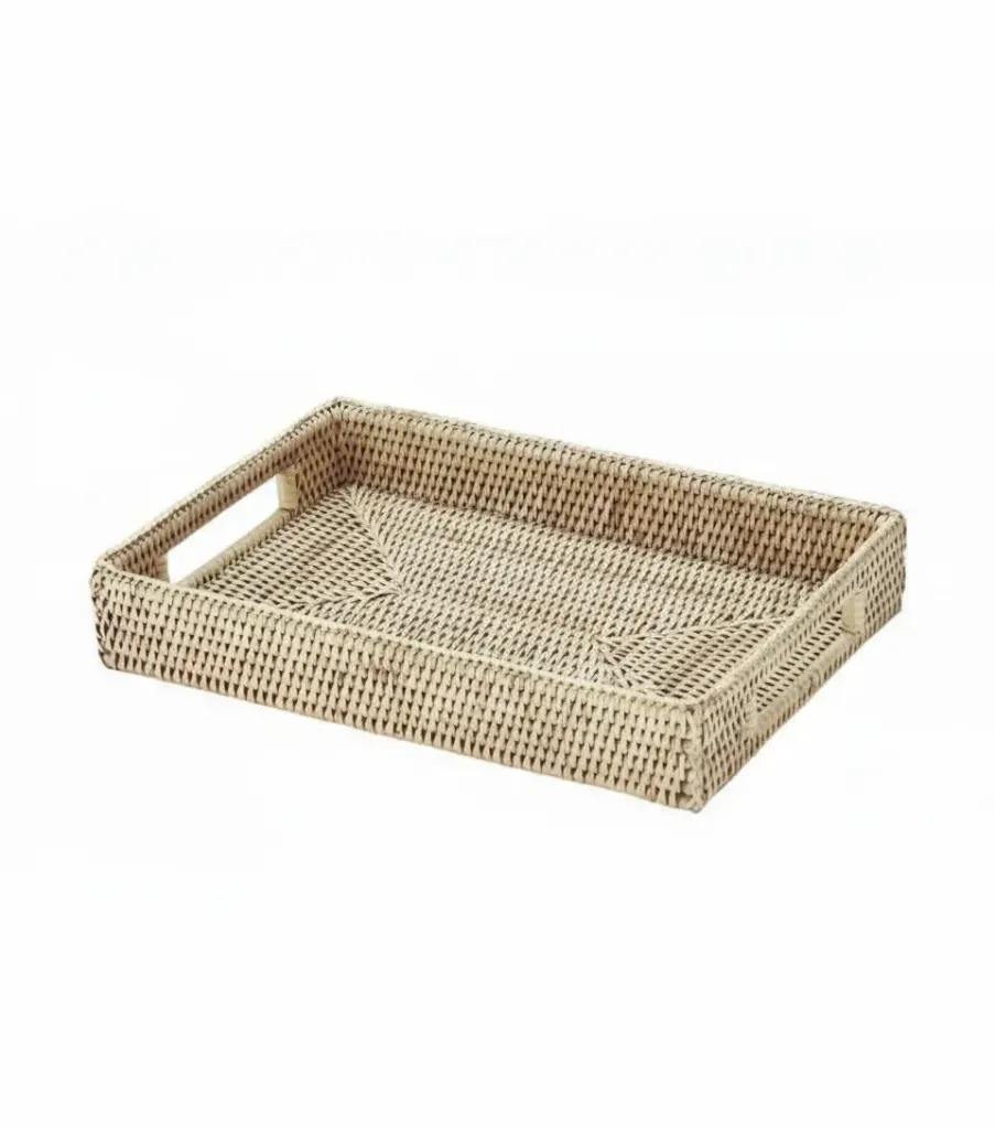 Rattan Rectangular Tray - Small