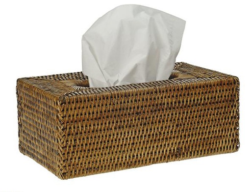 [0046H] 0046H Tulle Rectangular Tissue Box 25x14x10