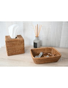 [0636H] Pocket Rectangular Basket 20x15x6