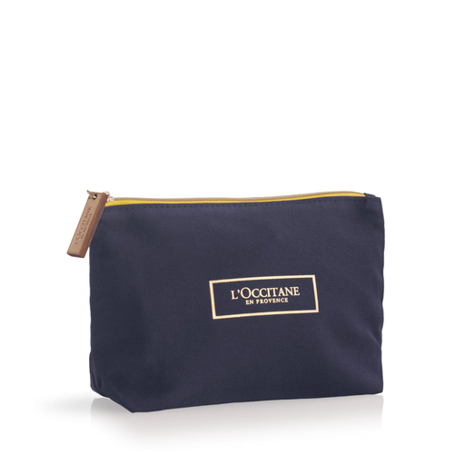 [98BBPOUGEN22] L'Occitane Navy Zipped Toiletry Bag