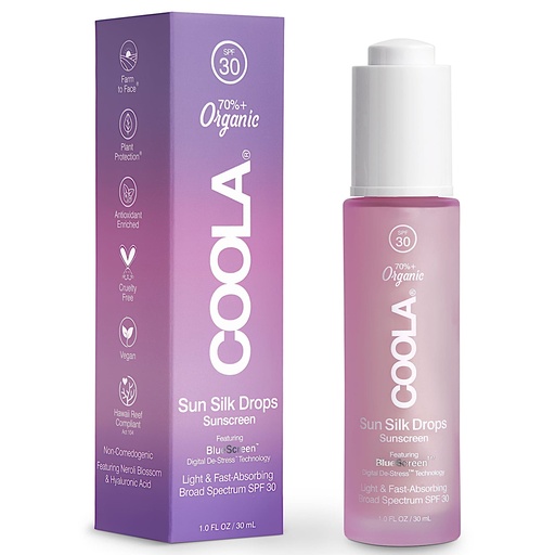 [CL10485] Coola - Face Serum Sun Silk Drops - SPF30 - 30ml